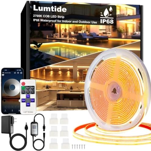 50FT COB Led Outdoor Strip Lights Waterproof IP68 by Unknown