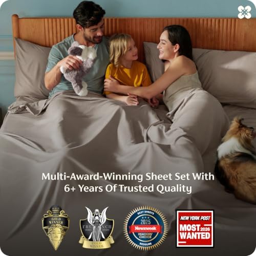 Bedsure PureWoven 100% Rayon Derived from Bamboo, King Size Sheets Set - Image 3