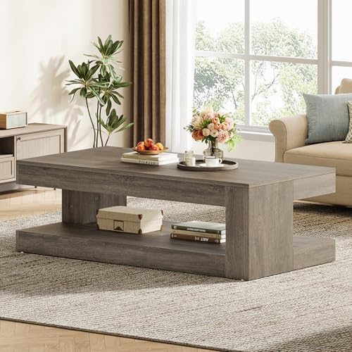Tribesigns Coffee Table for Living Room, 47.24" Center Tea Table by Tribesigns