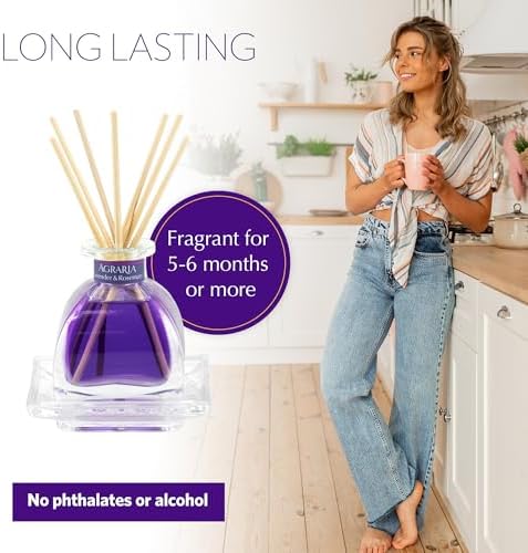 AGRARIA Lavender & Rosemary PetiteEssence Flower & Reed Diffuser Set - Image 4