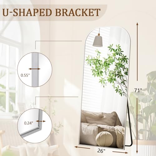 Koonmi Full Length Mirror, 71"x26" Mirror Full Length with Stand - Image 6