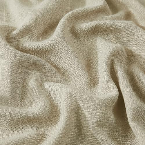 Vision Home Sand Pinch Pleated Full Blackout Curtains Linen Blended Room Darkening Window Curtains 63 inch for Living Room Bedroom Thermal Insulated Pinch Pleat Drapes with Hooks 2 Panel 40" Wx63 L - Image 5