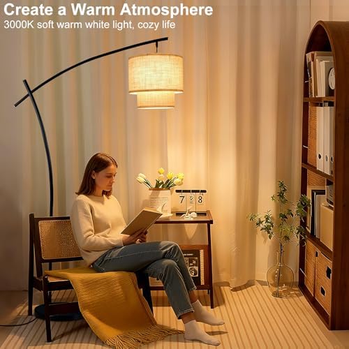 Lightdot Arc Floor Lamp Modern 3000K Dimmable Standing Lamp for Living Room - Image 4