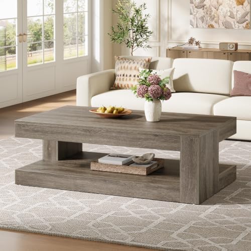 Tribesigns Coffee Table for Living Room, 47.24" Center Tea Table - Image 6