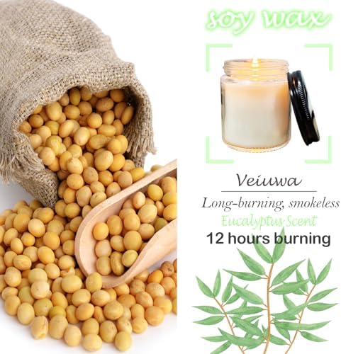 36 Pcs 4 Oz Mini Soy Candles,Eucalyptus Scented,Aromatherapy Candle,Bulk Candle Set，Great Stress Relieving Scented Candles for Girls as a Gift for Birthdays, Weddings and More! - Image 3