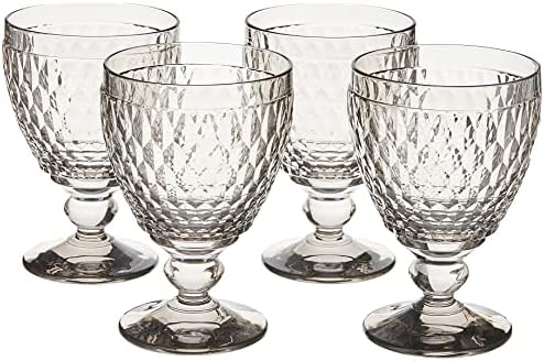 Boston Wine Goblet Box Set of 4 by Villeroy & Boch - Dishwasher Safe - Made in Germany - Smoke Gray Crystal Glass - Perfect for Red Wine, White Wine, Cocktails, and More - 14 Ounce Capacity - Image 2