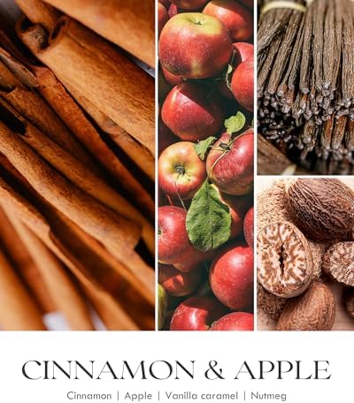 AOOVOO Apple Cinnamon Scented Candles for Women - 20oz 3 Wick Soy Candles for Home Scented, Aromatherapy Candle with Crystals Inside, Birthday Gifts Valentines Day Candle for Women Mom - Image 4