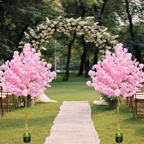 Artificial Cherry Blossom Tree 8.5ft, Faux Cherry Blossom Tree Fake Pink Artificial Tree for Wedding Home Office Living Room House Indoor Outdoor Decor - Image 6