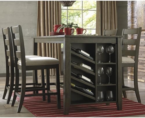 Signature Design by Ashley Rokane Upholstered 24.75" Counter Height Bar Stool, 2 Count, Brown - Image 2