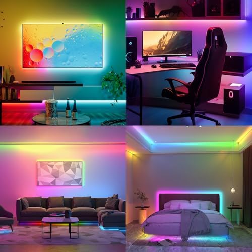 COB RGB Smart IC Strip Lights 40FT Color Flowing Strip Light - Image 2