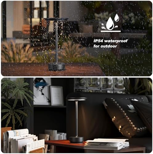 TBBGA 1 Pack Rechargeable Table Lamps Cordless, 5000mAh Outdoor Table Light - Image 5
