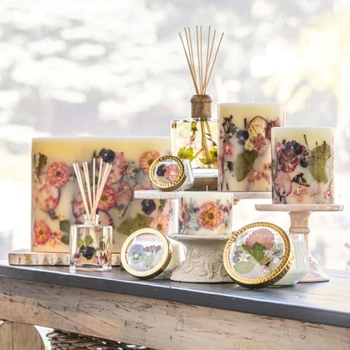 Rosy Rings Botanical Reed Diffuser 4oz - Lasts 4-6 Months Aromatherapy Notes of Amber, Cedarwood, Oud, Rose, & Red Peony Long Lasting Floral Luxurious Home Fragrance Decor Gifts (Blushing Rosewood) - Image 5