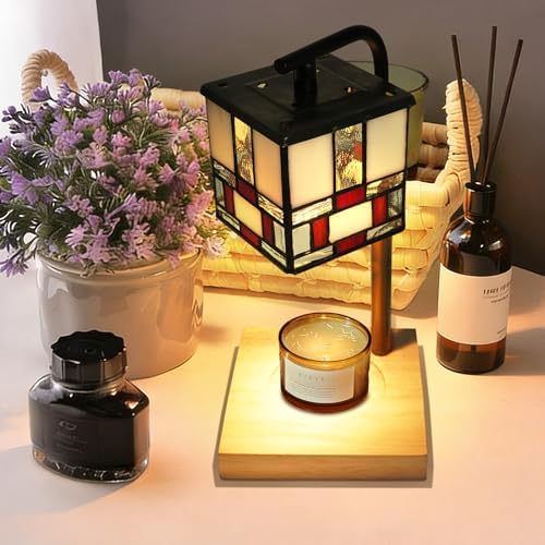 Tiffany Candle Warmer Lamp, Adjustable Height Architecture Wax by GlassCharms