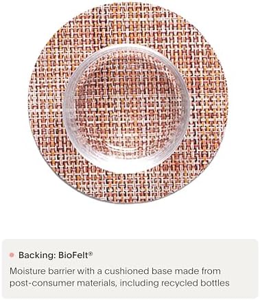 Chilewich Mini Basketweave Coasters Set of 4 - Image 3