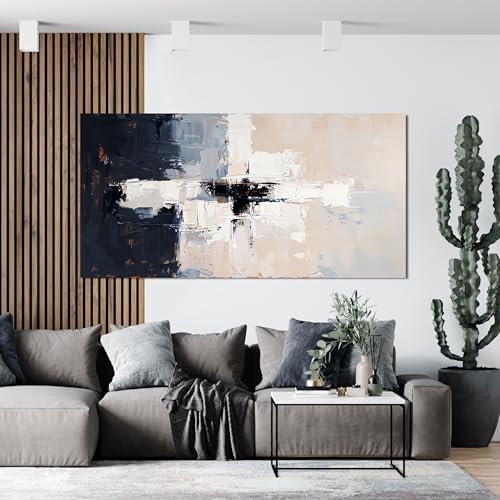 Large Abstract Canvas Wall Art Decor Pictures for Living Room 29" X 58" - Image 4