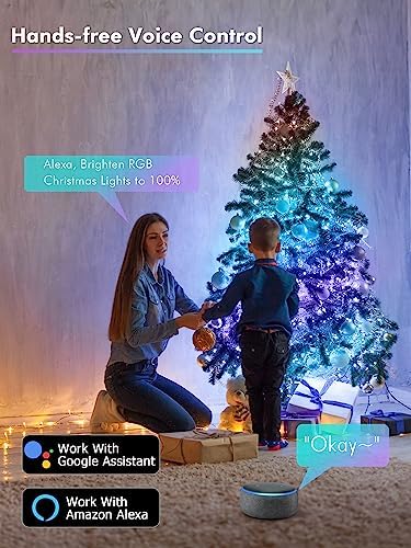 BrizLabs Smart Fairy Lights, 66 ft 200 LED, Alexa Google Home Compatible - Image 4