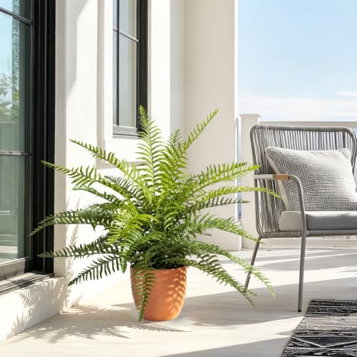 2 Pack Artificial Fern Plants in Pots, Type 8 - Image 6