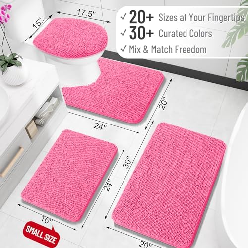 OLANLY Large Bathroom Rugs 44x32, Extra Soft Absorbent Chenille Bath Rugs - Image 2