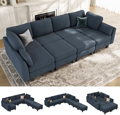 Sectional Sleeper Sofa 8 Seaters Modular Sleeper Sofa Couch by Unknown