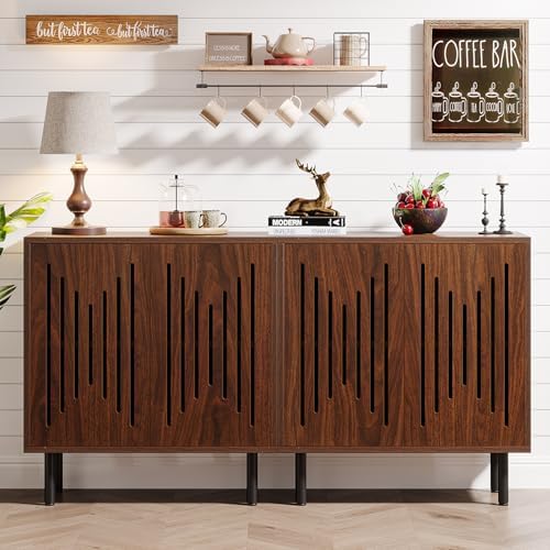 Tribesigns Set of 2 Sideboard Buffet with Storage, 59" Sideboard Cabinet by Tribesigns