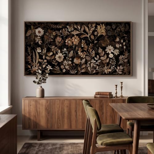 Extra Large Framed Vintage Botanical Wall Art for Living Room, 60x30 Inch - Image 4