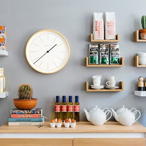 NEWGATE® Mr Clarke wall Clock | Large Scandi Inspired Plywood Clock | 16" | Pale Wood case with Marker dial | Modern Minimalist Design for Kitchen, Living Room or Office - Image 2