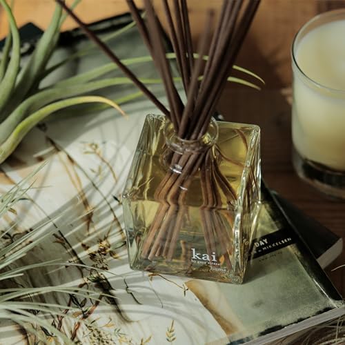 kai reed diffuser – a fresh, beautiful, light gardenia scent wrapped in white exotics, 6.75 fl oz | long lasting, serene, vegan, clean and inspired by memories of Hawaiian vacations - Image 7