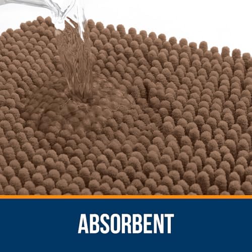 OLANLY Bathroom Rugs 36x24, Extra Soft Absorbent Chenille Bath Rugs - Image 4