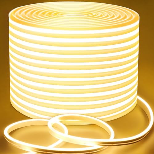 Lamomo LED Strip Lights 32.8ft, Warm White Dimmable Neon Rope, Waterproof by Lamomo