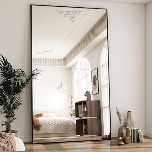 BEAUTYPEAK 77"x38" Rectangle Full Body Floor Mirrors, Full Length Mirror by BEAUTYPEAK