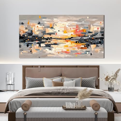 Abstract Wall Art Decor Large Wall Art for Living Room Abstract Canvas Art Wall Decor Modern Colorful Wall Art Prints Canvas Wall Art Pictures Artwork for Walls Bedroom Office Decor 24" X 48" - Image 4