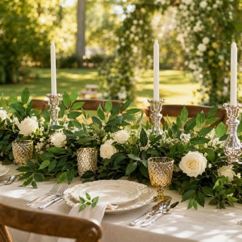 80Pcs Artificial Italian Ruscus Greenery Stems 18in - Image 3