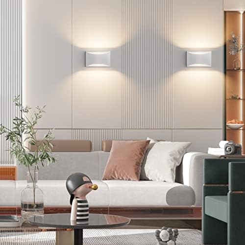 Aipsun Aluminum Modern Indoor LED Wall Sconce Interior Wall Lights 1 Pack Hardwired Up and Down Wall Mount Light for Living Room Bedroom Hallway Corridor Warm White 3000K(with G9 Bulbs) - Image 6