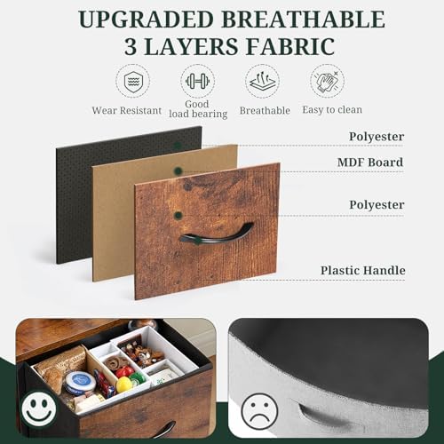 Nightstand Small 2 Drawer Dresser End Table Bedside Furniture - Image 6