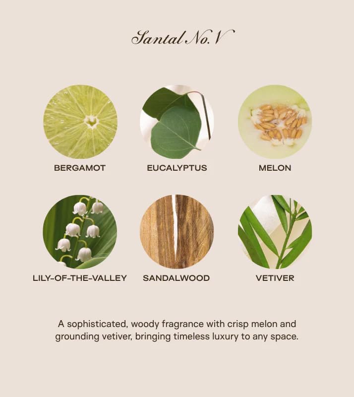 | Huge 10lb Luxury Candle, 150oz, 500 Hours | Crystal-Inspired Vessel | Santal No V. | Sandalwood, Bergamot, Vetiver | Natural Coconut-Soy Wax | by Big Ass Luxuries | Seen On Shark Tank - Image 3