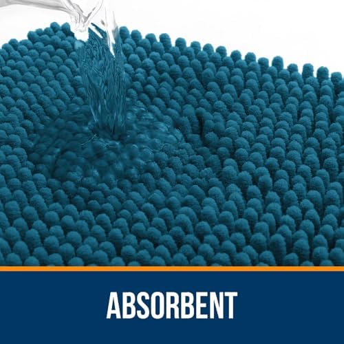 OLANLY Large Bathroom Rugs 70x46, Extra Soft Absorbent Chenille Bath Rugs - Image 4