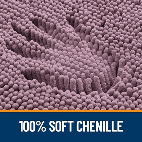 OLANLY Bathroom Rugs 36x24, Extra Soft Absorbent Chenille Bath Rugs - Image 3