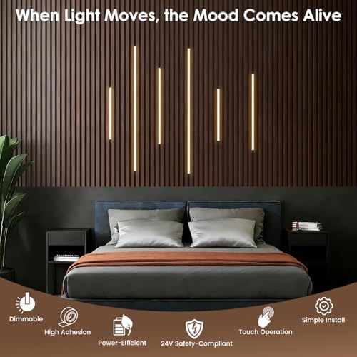 5CCT Slat Wall Lights for Wood Panels-6PCS Recessed LED Lighting - Image 4
