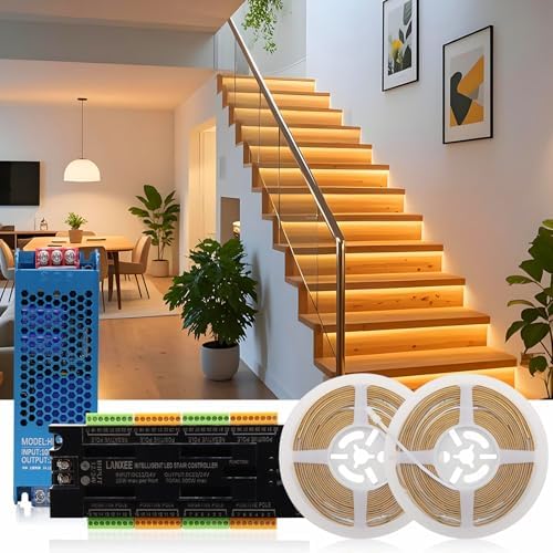 Intelligent Motion Sensor Stair Light, 40 inches, 12 Stairs by LANXEELIGHTING