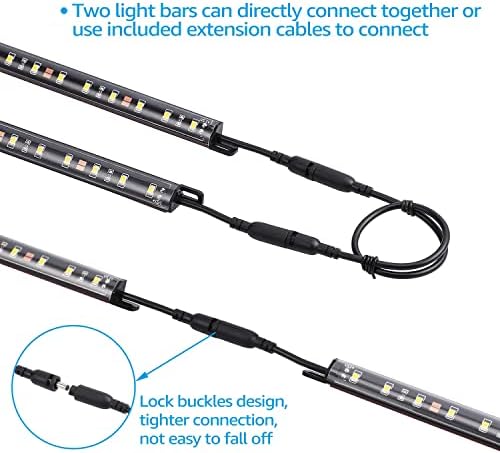 TORCHSTAR 4pcs 12 Inch Voice Control Smart LED Safe Lighting Kit, 5000K - Image 5