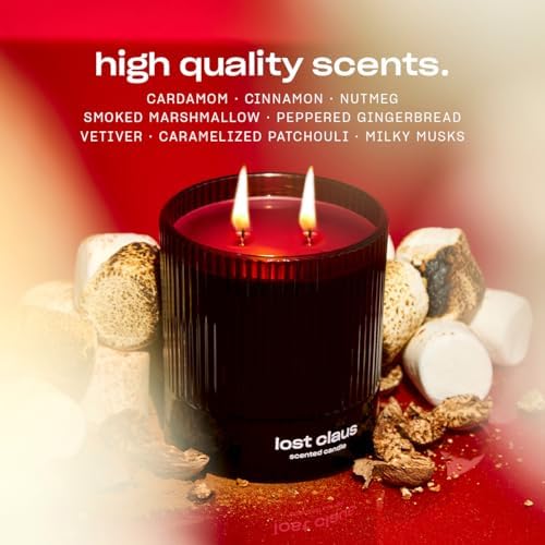 Lost Claus Scented Holiday Candle by Snif, Spicy, Gourmand, Woody Scent, 50+ Hours, 100% Cotton Fiber Wicks, Soy Wax Blend, Non-Toxic, Vegan, 8.5oz - Image 4