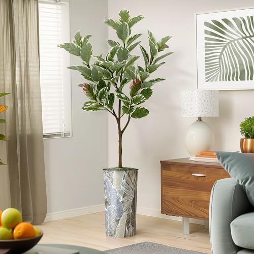 Artificial Tree in Modern Planter, Fake Rubber Silk TRE for Indoor and Outdoor Home Decoration - 70" Overall Tall (Plant Pot Plus Tree) by SIGNWIN