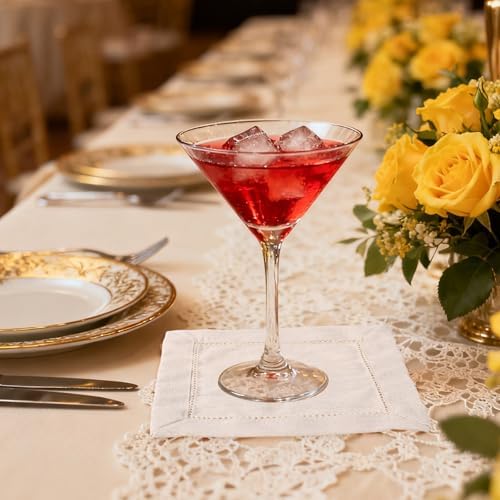 12pcs Linen Feel Cocktail Napkins, Reusable Cotton Cloth Serviettes Napkins - Image 7