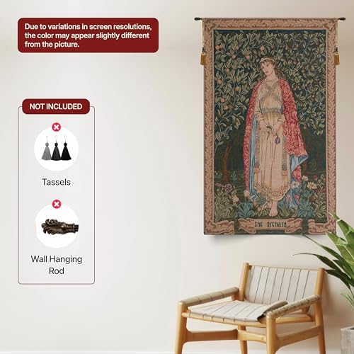 William Morris Orchard by Tapestry Wall Hanging 48 x 30 in - Image 7