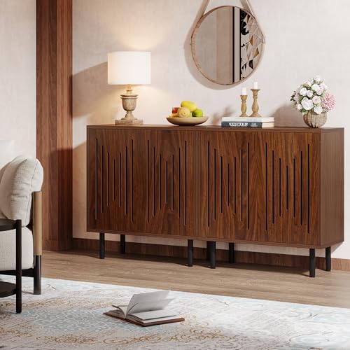 Tribesigns Set of 2 Sideboard Buffet with Storage, 59" Sideboard Cabinet - Image 6