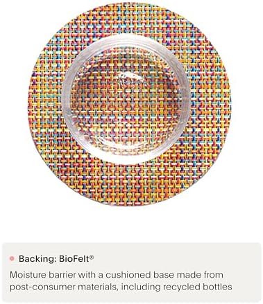 Chilewich Mini Basketweave Coasters Set of 4 - Image 3