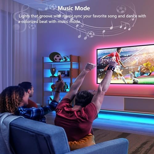 Smart Under Cabinet Lighting with Remote,RGB Cabinet Lights,Color Changing LED Strip Lights for PC,Kitchen Under Counter Lighting Plug in,Shelf Lights,LED Light Bar,Work with Alexa,Google,App,6pcs - Image 5