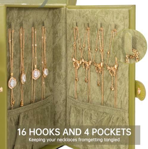AKOZLIN 6-Tier Jewelry Box Organizer 5 Drawers Storage Medium Green - Image 4