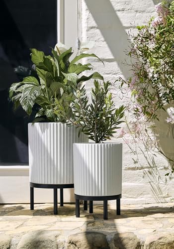 Veradek Demi Series Raised Duo Planters - Set of 2 Planters with Stands - Image 5