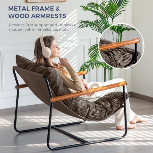 MAXYOYO Modern Accent Chair, Comfy Living Room Chair with Metal Frame - Image 5